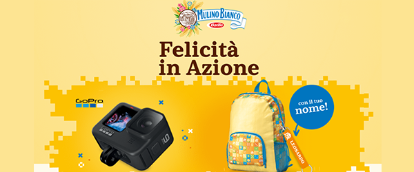 Con Mulino Bianco vinci una GoPro Hero 9 e zaini personalizzati