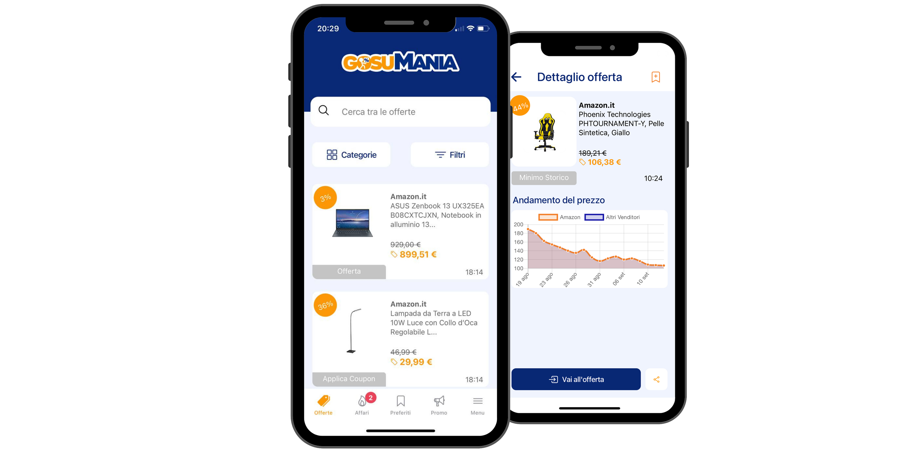 scarica App GosuMania App cosumania Amazon sconto offerte codici coupon