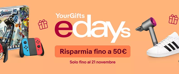 Anticipa i tuoi regali con i Codici Sconto eBay